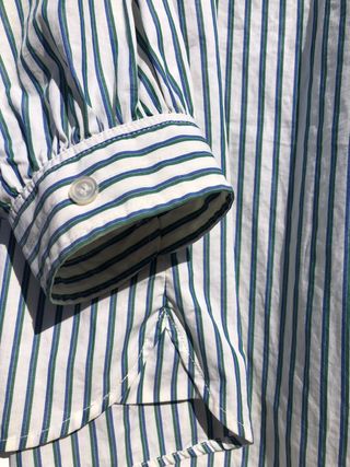 Camisa Henley Rayas Azules y Verdes Soeur