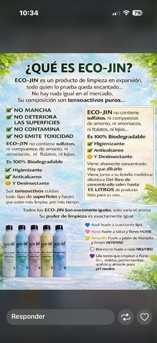 Eco-Jin Limpiador Multiusos 1L y más!!!
