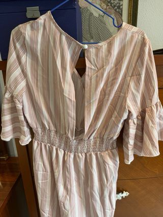 Mono rayas rosa y blanco