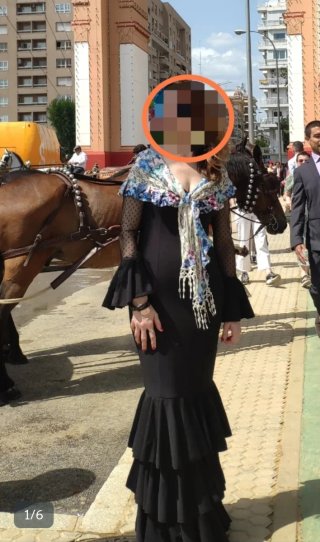 2 Trajes de flamenca negro y azul
