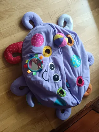 Pulpo de peluche para bebé con bolas