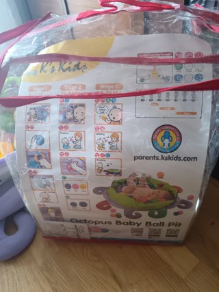 Pulpo de peluche para bebé con bolas