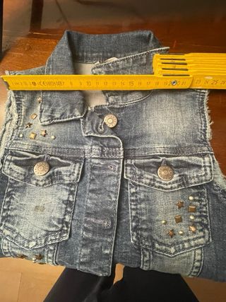 Smanicato in jeans Sisley x bimba