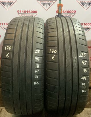 4UD 225 45 18 W BRIDGESTONE RUEDA AL 90% VIDA UTIL