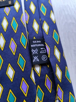 Corbata Emidio Tucci Rombos Seda Natural