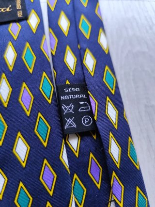 Corbata Emidio Tucci Rombos Seda Natural