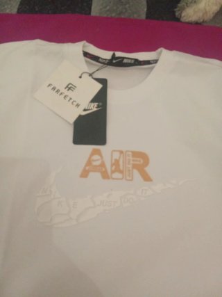 Camiseta Nike Air Talla L Blanca