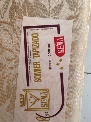 Urgente vender - Somier tapizado Cama 90cm