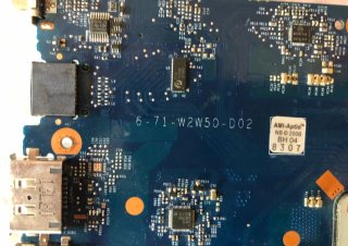 Scheda Madre Clevo W25CSW 6-71-W2W50-D02