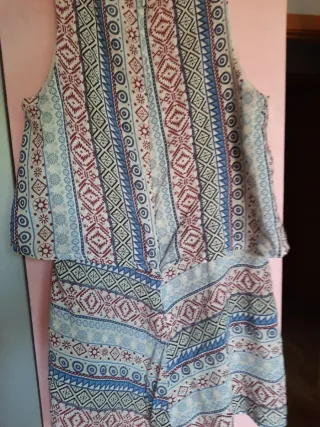 Vestido pantalón estampado