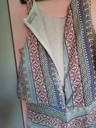 Vestido pantalón estampado