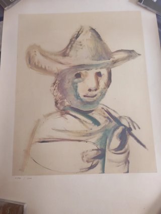 Litografía Picasso La jeune paire 1972
