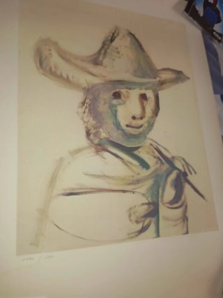 Litografía Picasso La jeune paire 1972