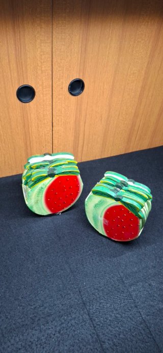 Set 8 Poggiatazzine Ceramica