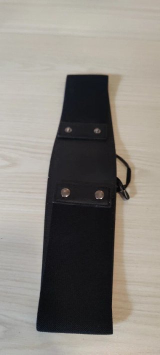 Cinturón Corsé Elástico Negro - Estilo Lace-up