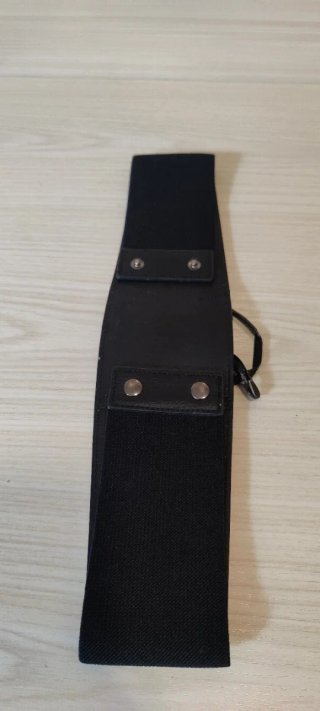 Cinturón Corsé Elástico Negro - Estilo Lace-up