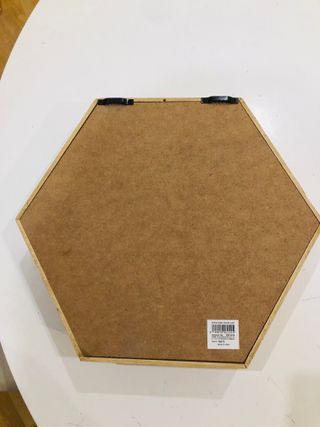 Estante Hexagonal Madera Azul