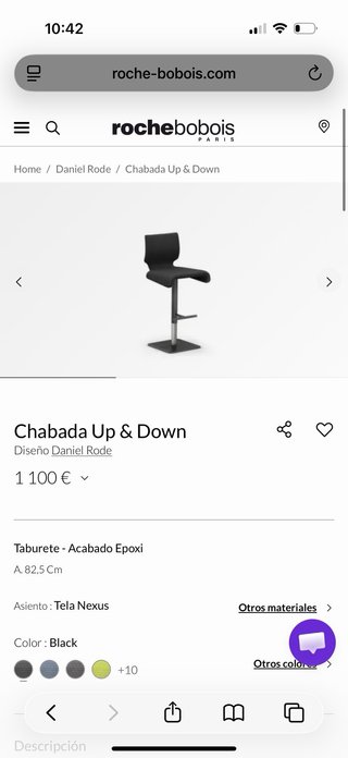 Sillas Altas Roche Bobois Chabada Regulables