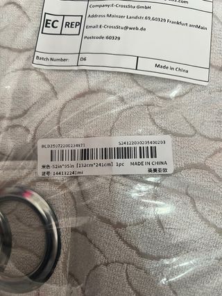 Elegantes Cortinas Beige y Dorado 132x241cm