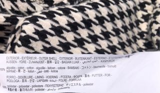 Vestido Pata de Gallo Manga Abullonada Buen estado