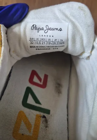 Zapatillas Pepe Jeans Amarillas Talla 32