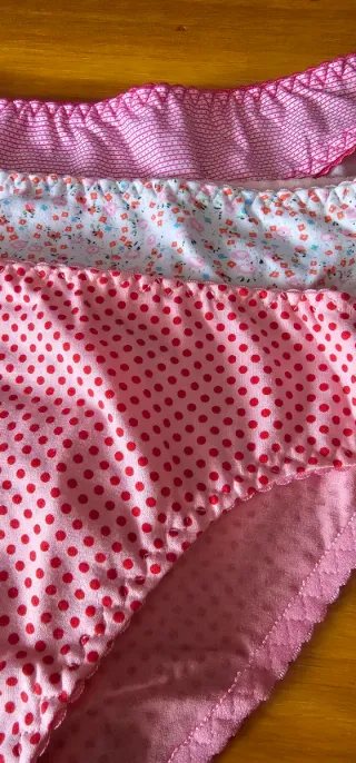 Pack 3 Bragas Rosas Estampadas