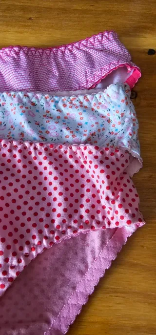 Pack 3 Bragas Rosas Estampadas