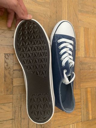 Zapatillas lona Unit azul/blanco talla 43
