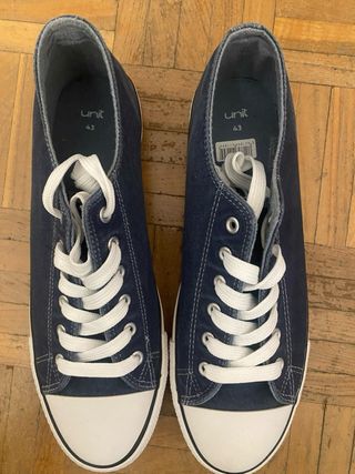 Zapatillas lona Unit azul/blanco talla 43