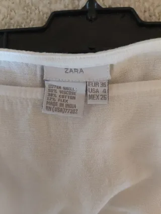 Falda larga blanca bordada