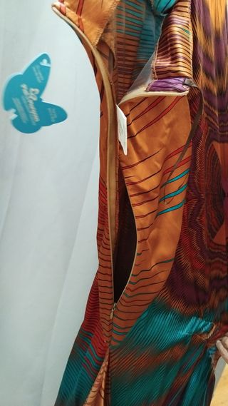 Vestido fiesta Victorio & Lucchino naranja/turques