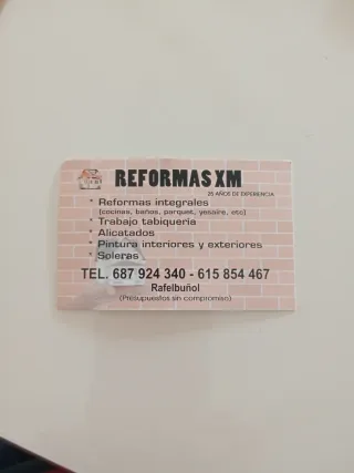 Empresa de Reformas, 32 años de experiencia.