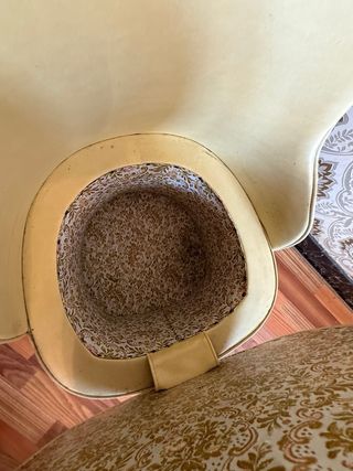 2 butacas Antiguas Polipiel Beige