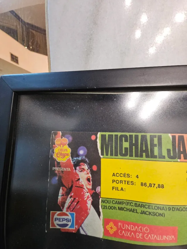 Entrada sin usar Michael Jackson - Nou Camp 1988
