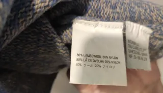 Jersey NICE DAY beige y azul con detalle de pequeñ