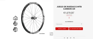 Ruedas FSA Carbono i29