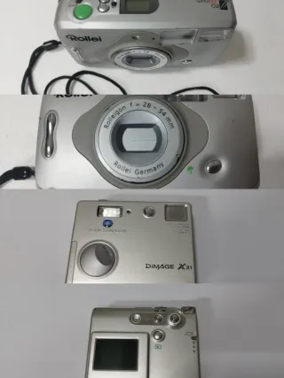 Set 2 Fotocamere Konica Minolta e Rollei Giro 28