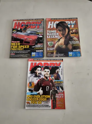 Pack 3 Revistas Hobby Consolas en muy estado.