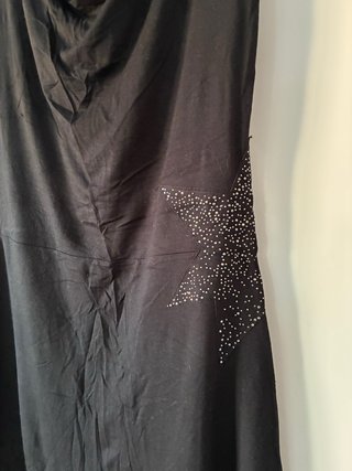 Vestido Zara negro con estrellas