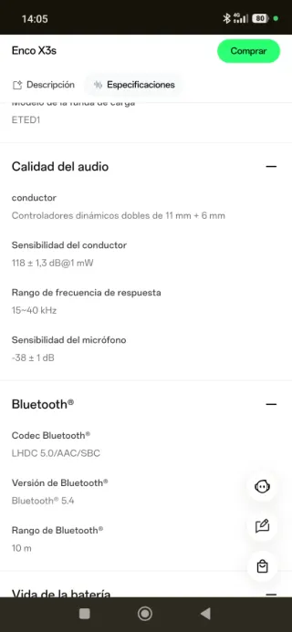 Auricolari Oppo Enco X3s Senza Fili