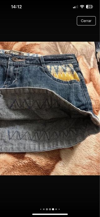 Falda vaquera vintage Bershka