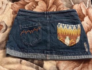 Falda vaquera vintage Bershka