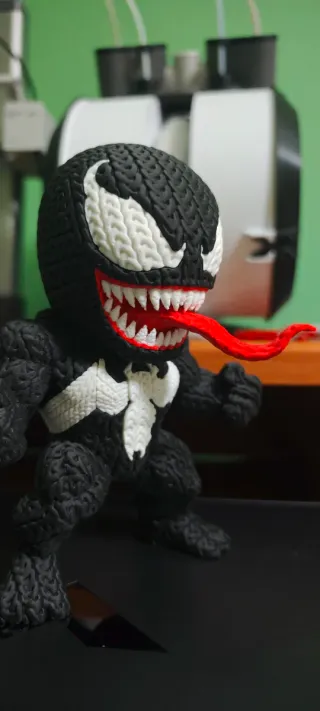 Figura Venom Crochet Impresión 3D