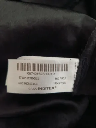 Vestido midi negro Zara