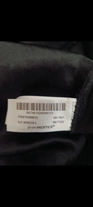 Vestido midi negro Zara