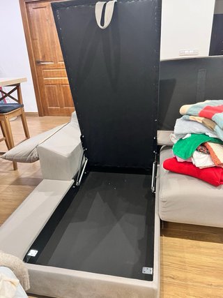 Sofá Chaiselongue Gris Tela