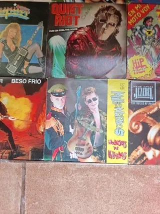 Lote 9 Vinilos Pequeños Rock/Pop