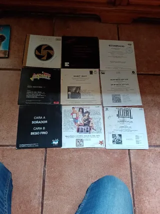 Lote 9 Vinilos Pequeños Rock/Pop