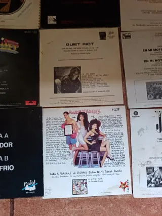 Lote 9 Vinilos Pequeños Rock/Pop