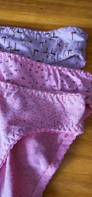 Lote 3 Bragas Rosas y Moradas